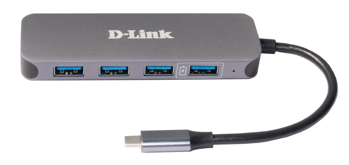 D-Link USB-C to 4-Port USB 3.0 Hub with Power Delivery 