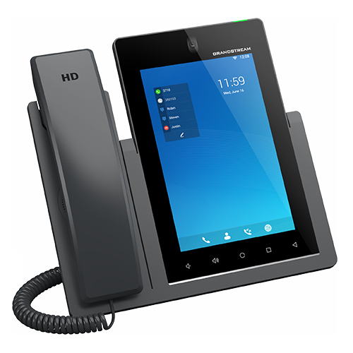 Grandstream GXV3470 SIP video telefón 7" IPS bar.dotyk.displ., Android11, 16 SIP úč. BT, WiFi 