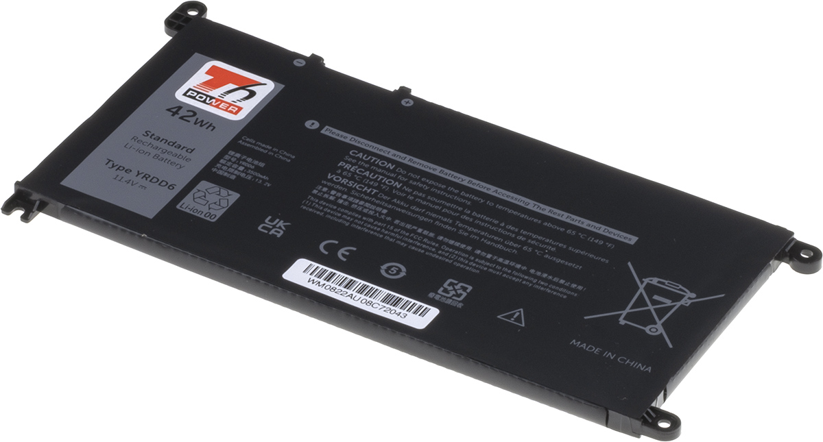 Batéria T6 Power Dell Insprion 3581, 3582, 3584, 5584, Vostro 5581, 3685mAh, 42Wh, 3cell, Li-poly