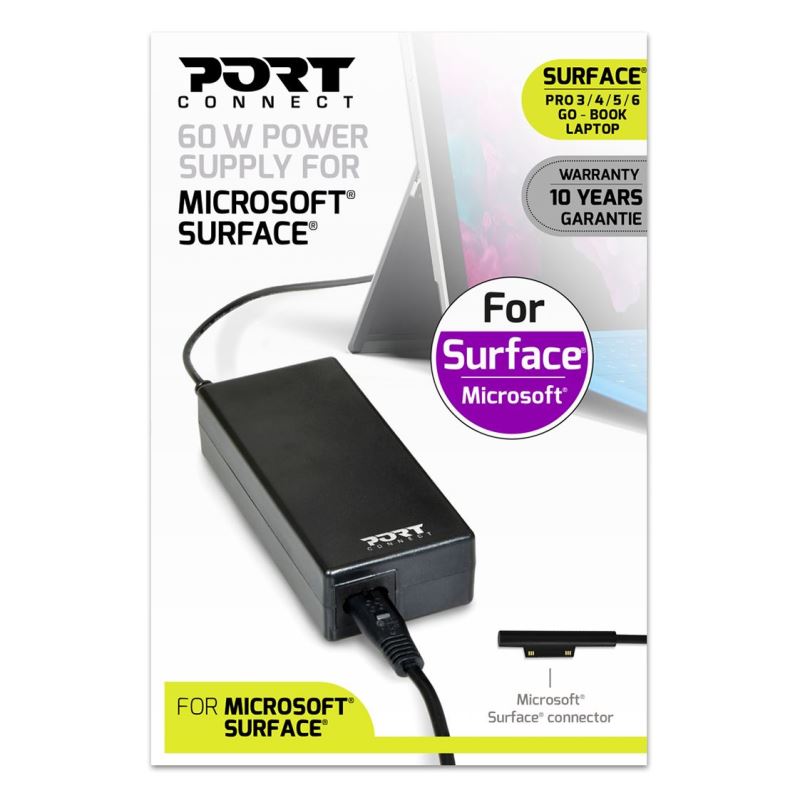 PORT CONNECT MICROSOFT® SURFACE napájací adaptér k notebooku 60W 