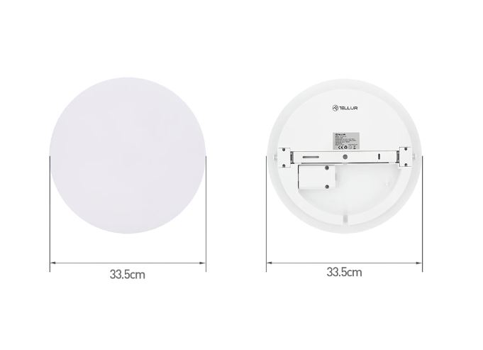 Tellur WiFi Smart LED kulaté stropní světlo, 24W, 3000-6500K + RGB , bílé 