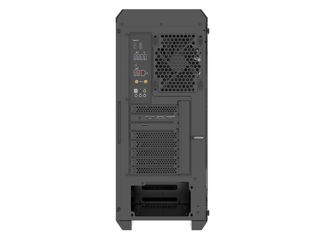 Počítačová skříň Genesis IRID 505F, černá, MIDI TOWER, 5x120mm ventilátory 