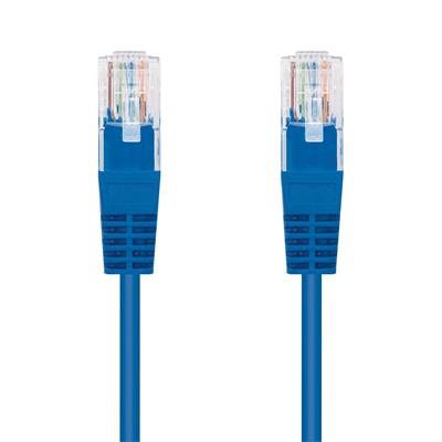 C-TECH kabel patchcord Cat5e,  UTP,  modrý,  2m