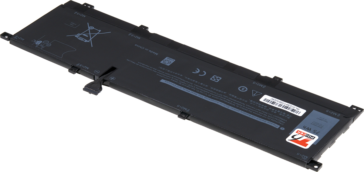 Batéria T6 Power Dell XPS 15 9575, Dell Precision 5530 2in1, 6500mAh, 75Wh, 6cell, Li-pol 