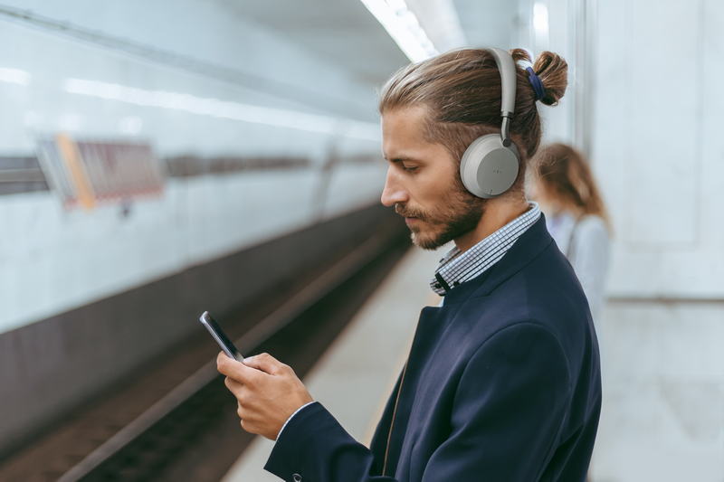 Yealink BH72 Bluetooth světle šedá náhlavní soupravou na obě uši USB-C 