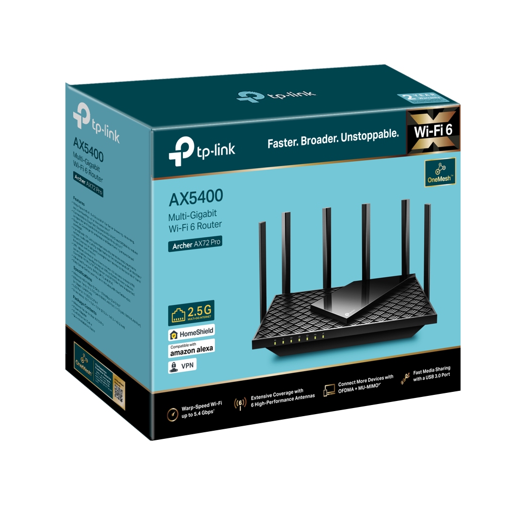 TP-Link Archer AX72 Pro, AX5400 WiFi6 router 