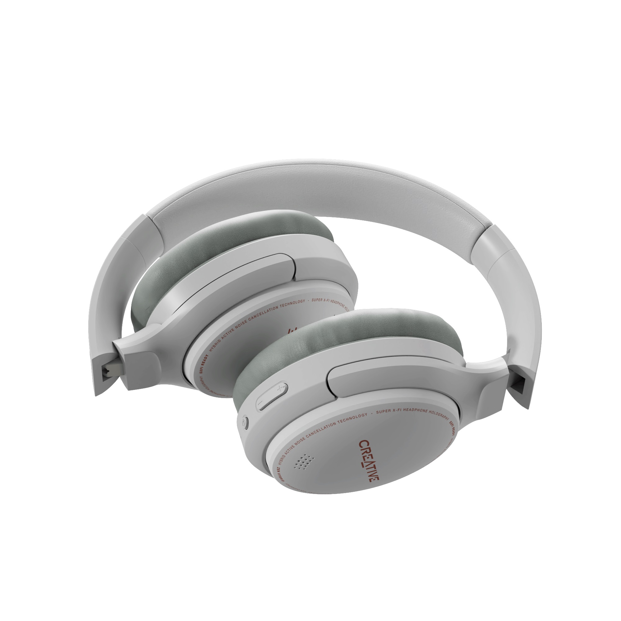 Creative ZEN HYBRID, Bluetooth slúchadlá na uši s aktívnym potlačením hluku, biele 