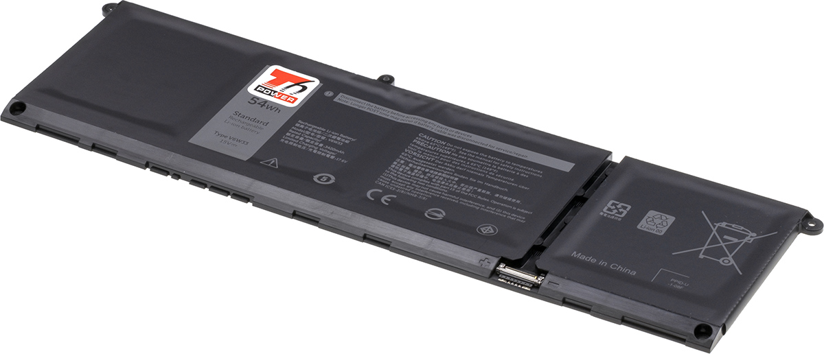 Batéria T6 Power Dell Latitude 3320, 3420, Inspiron 3515, Vostro 3515, 3600mAh, 54Wh, 4cell, Li-pol