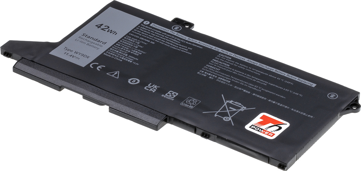 Batéria T6 Power Dell Latitude 5420, 5520, Precision 3560, 3680mAh, 42Wh, 3cell, Li-pol