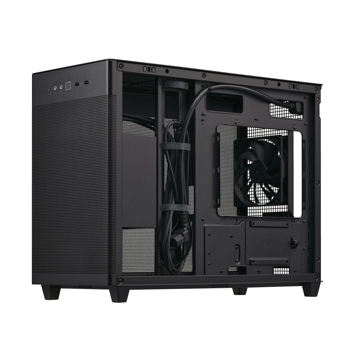 ASUS PRIME AP201/ Micro ATX/ Transpar./ Čierna 