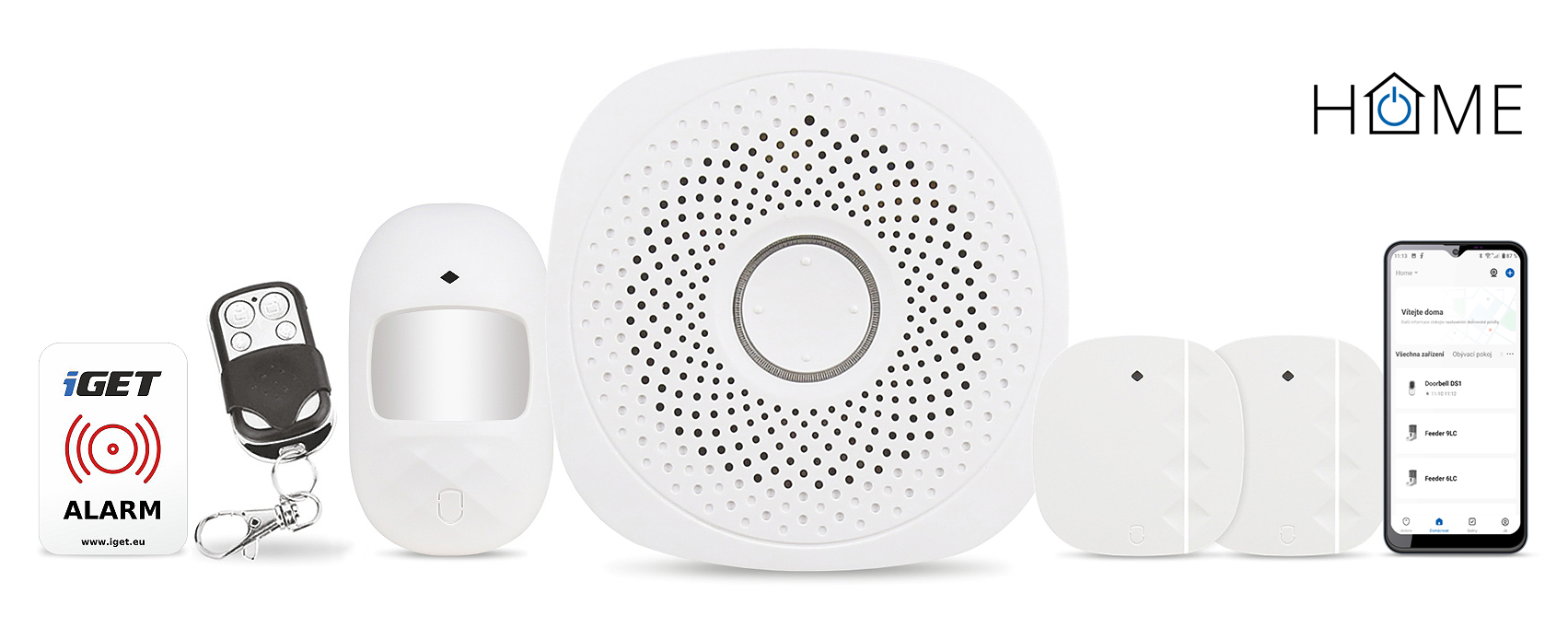 iGET HOME X1 - Inteligentný Wi-Fi alarm, v aplikácii aj ovládanie IP kamier a zásuviek, Android, iOS 