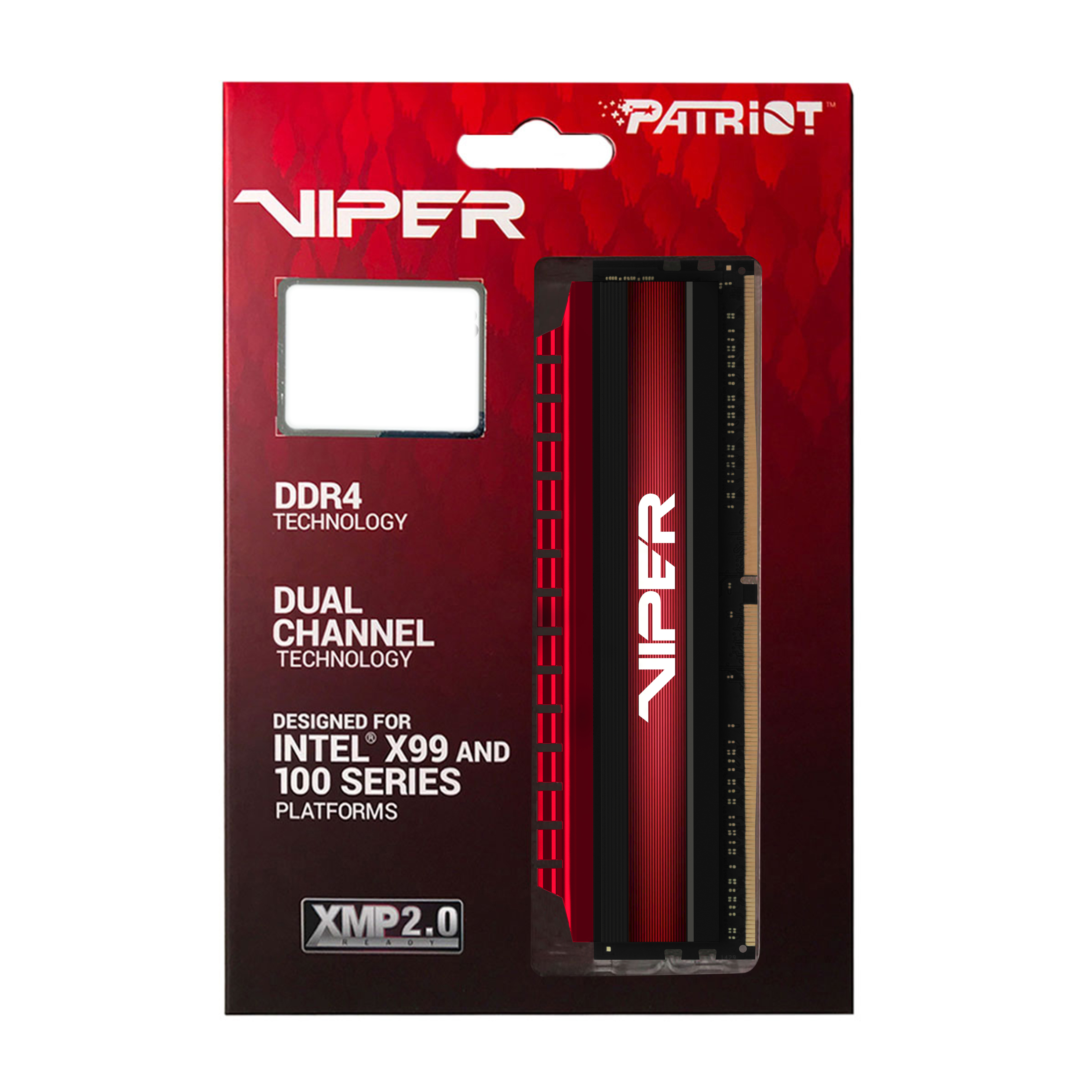 Patriot Viper 4/ DDR4/ 16GB/ 3200MHz/ CL16/ 2x8GB/ Red 