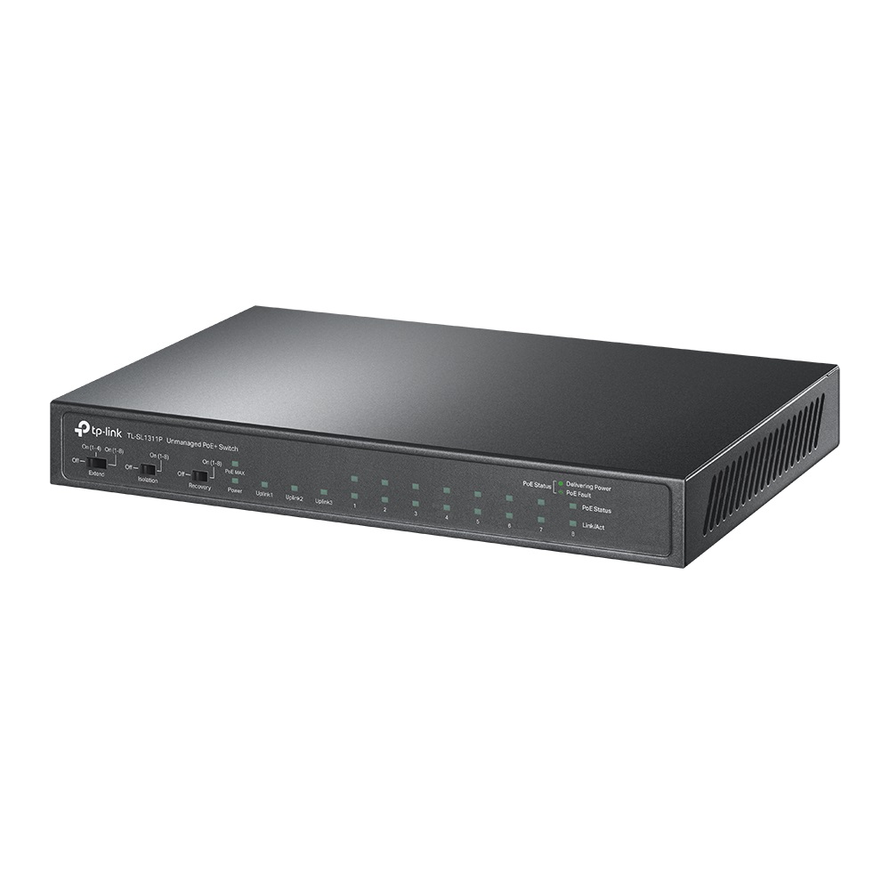 TP-Link TL-SL1311P 8xFE POE+ 65W 3xGb nonPOE, 1xSFP CCTV switch