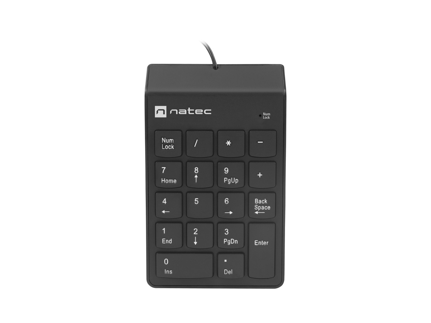 Numerická klávesnica Natec GOBY 2/ Drôtová USB/ Čierna