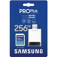 Samsung/ SDXC/ 256GB/ 180MBps/ USB 3.0/ USB-A/ Class 10/ + Adaptér/ Modrá 