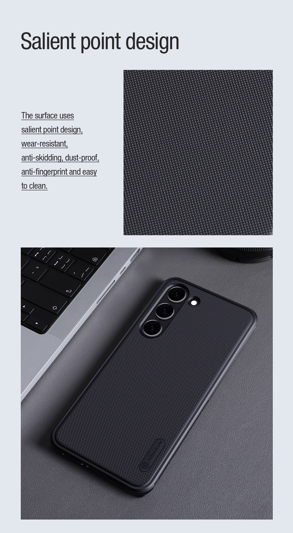 Nillkin Frosted PRO Magnetic Zadní Kryt pro Samsung Galaxy S23 Black 