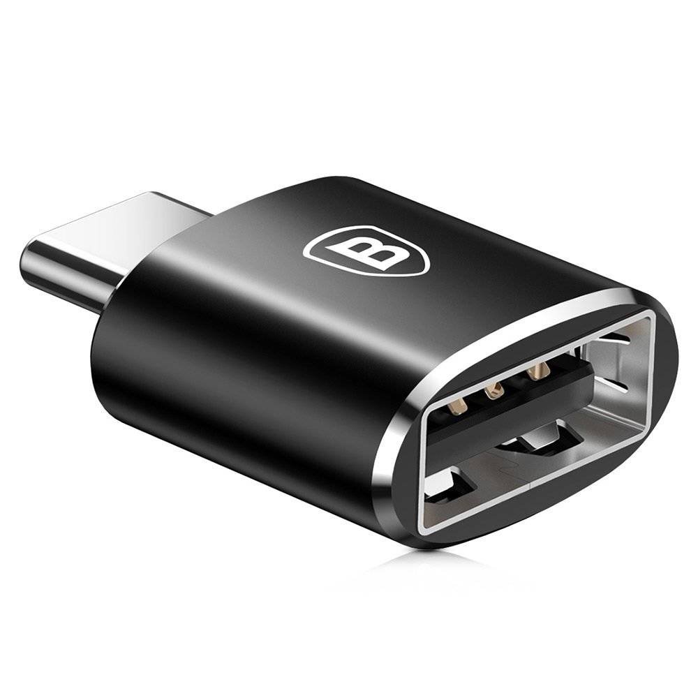Baseus CATOTG-01 Adaptér z USB-A na USB-C Black 