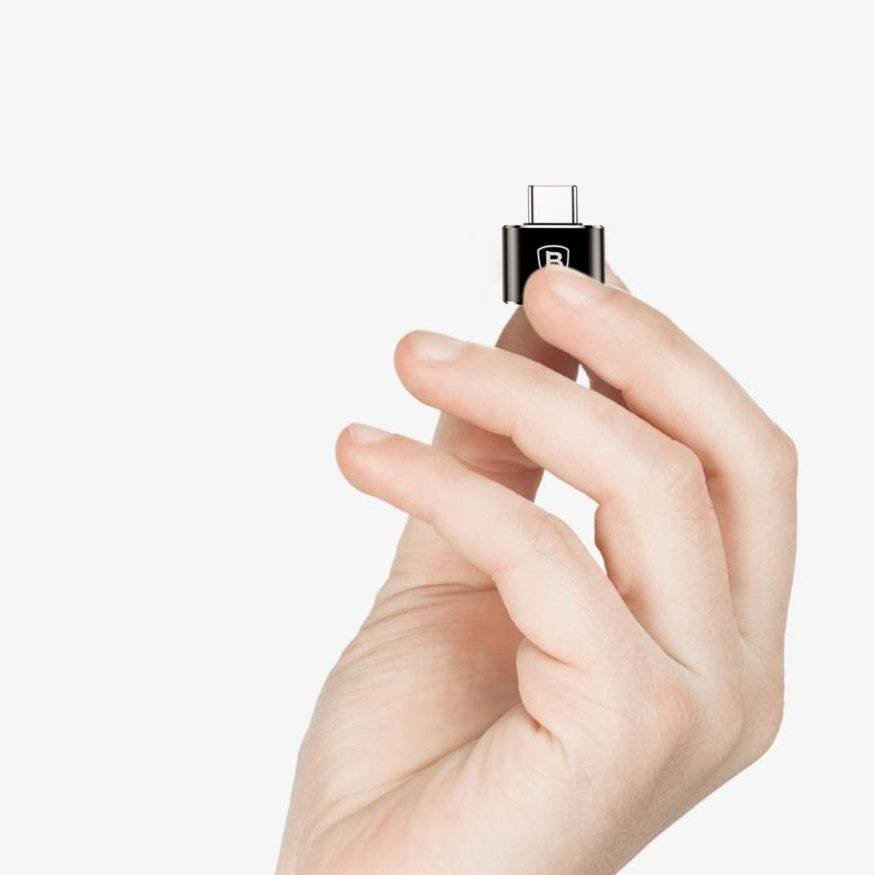 Baseus CATOTG-01 Adaptér z USB-A na USB-C Black 