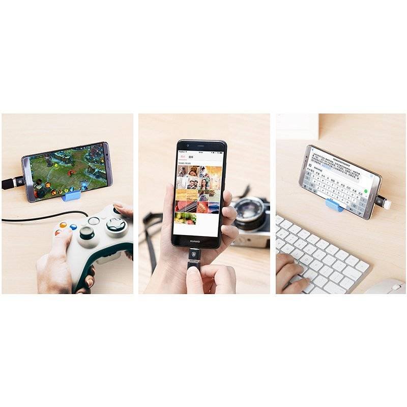 Baseus CATOTG-01 Adaptér z USB-A na USB-C Black 