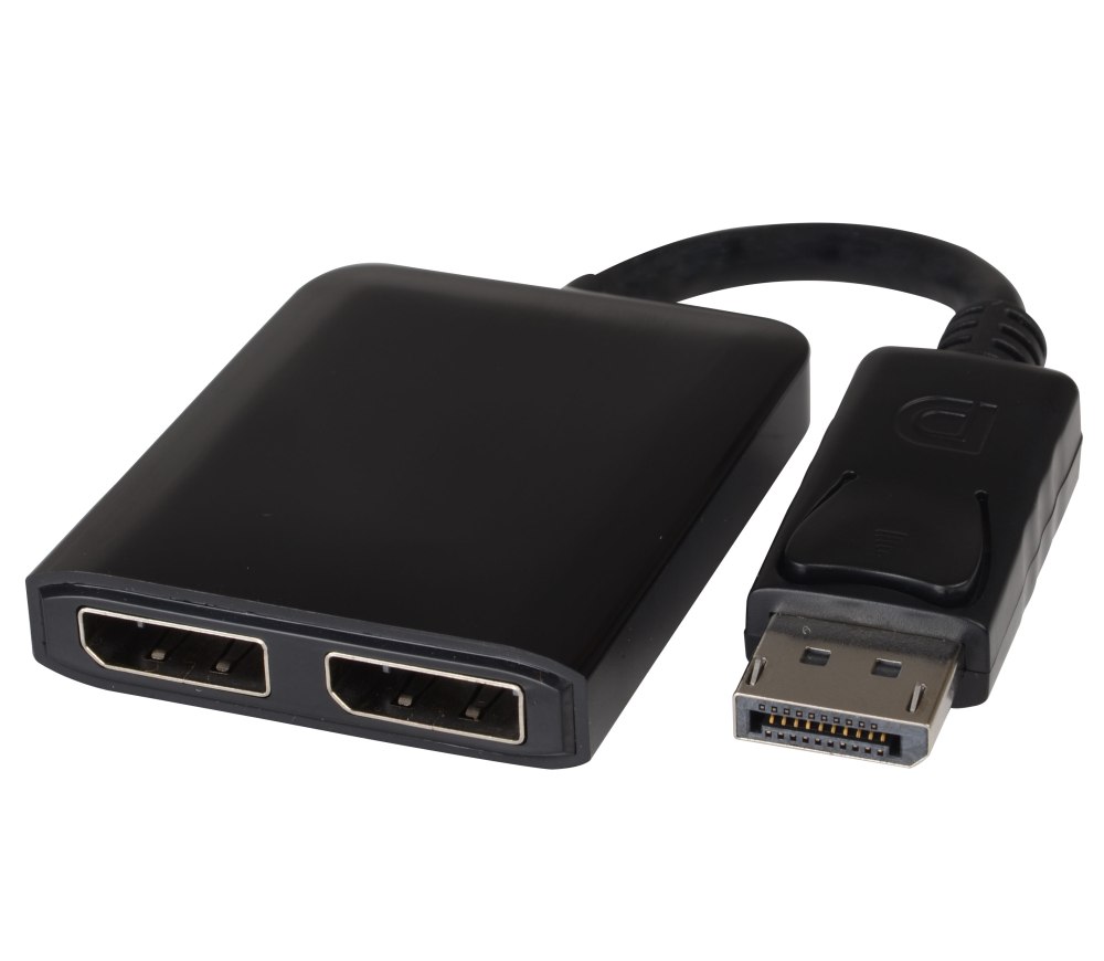 PremiumCord adaptér DisplayPort - 2x DisplayPort, rozšírenie + zrkadlenie obrazu, 4K*2K@30Hz