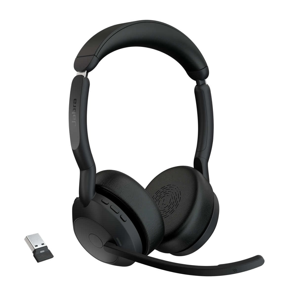 Jabra Evolve2 55/ Stereo/ ANC/ USB/ BT-USB/ Bezdrôt/ Čierna