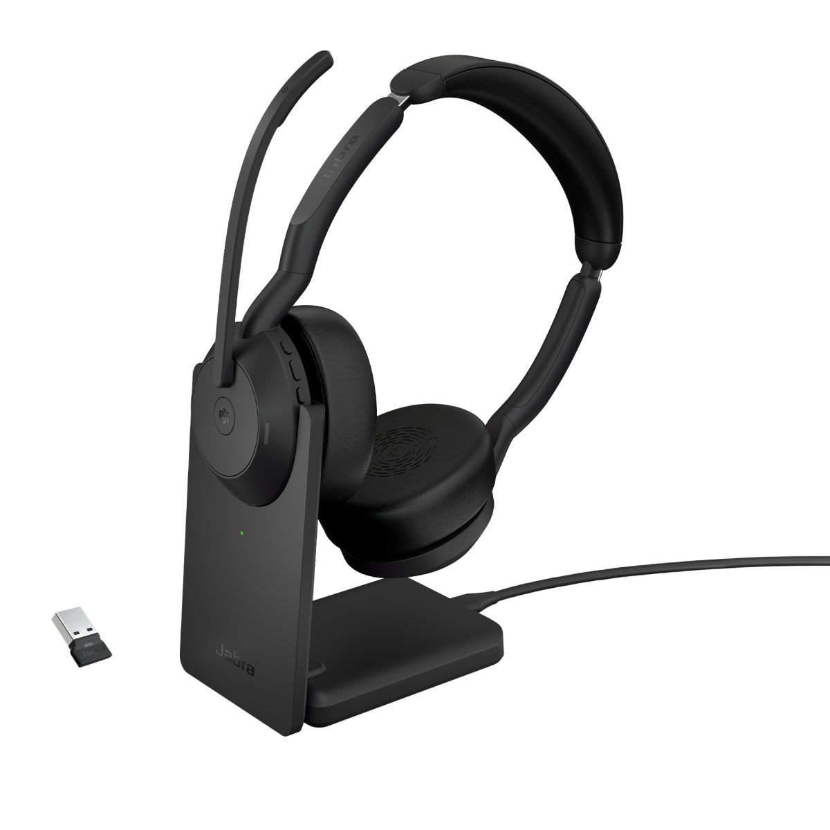 Jabra Evolve2 55/ Stereo/ ANC/ USB/ BT-USB/ Bezdrať/ MS/ Stand/ Čierna