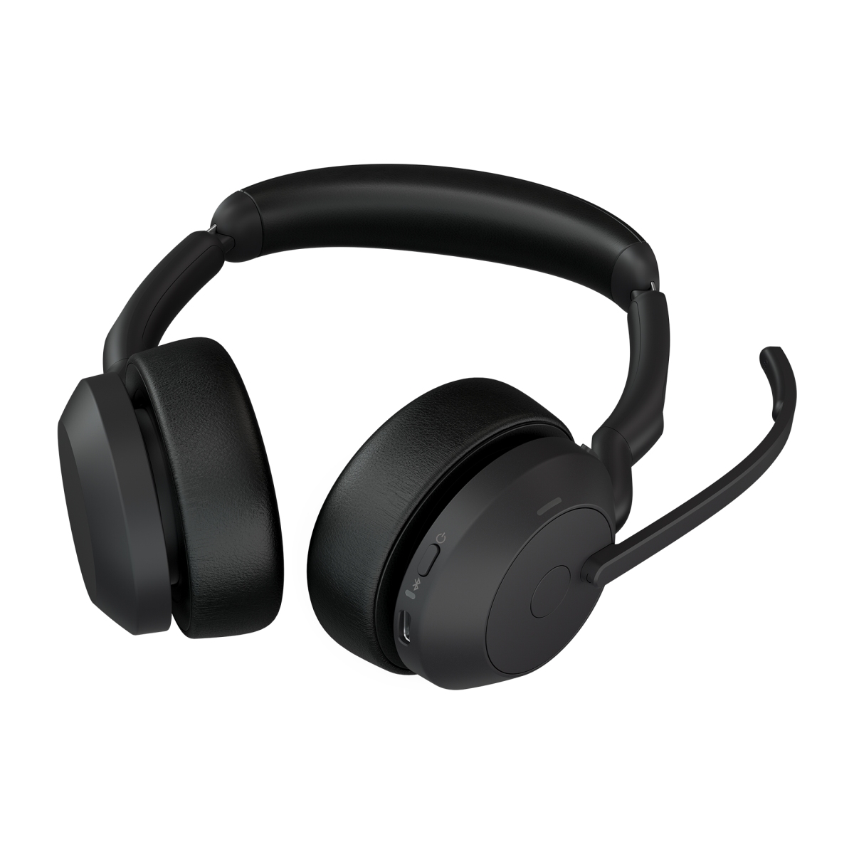 Jabra Evolve2 55/ Stereo/ ANC/ USB-C/ BT-USB/ Bezdrať/ Stand/ Čierna 