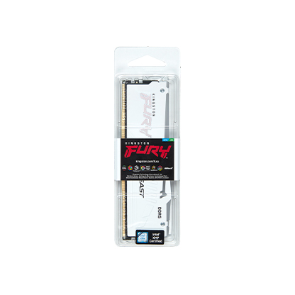 Kingston FURY Beast White/ DDR5/ 32GB/ 6000MHz/ CL40/ 1x32GB/ RGB/ White 