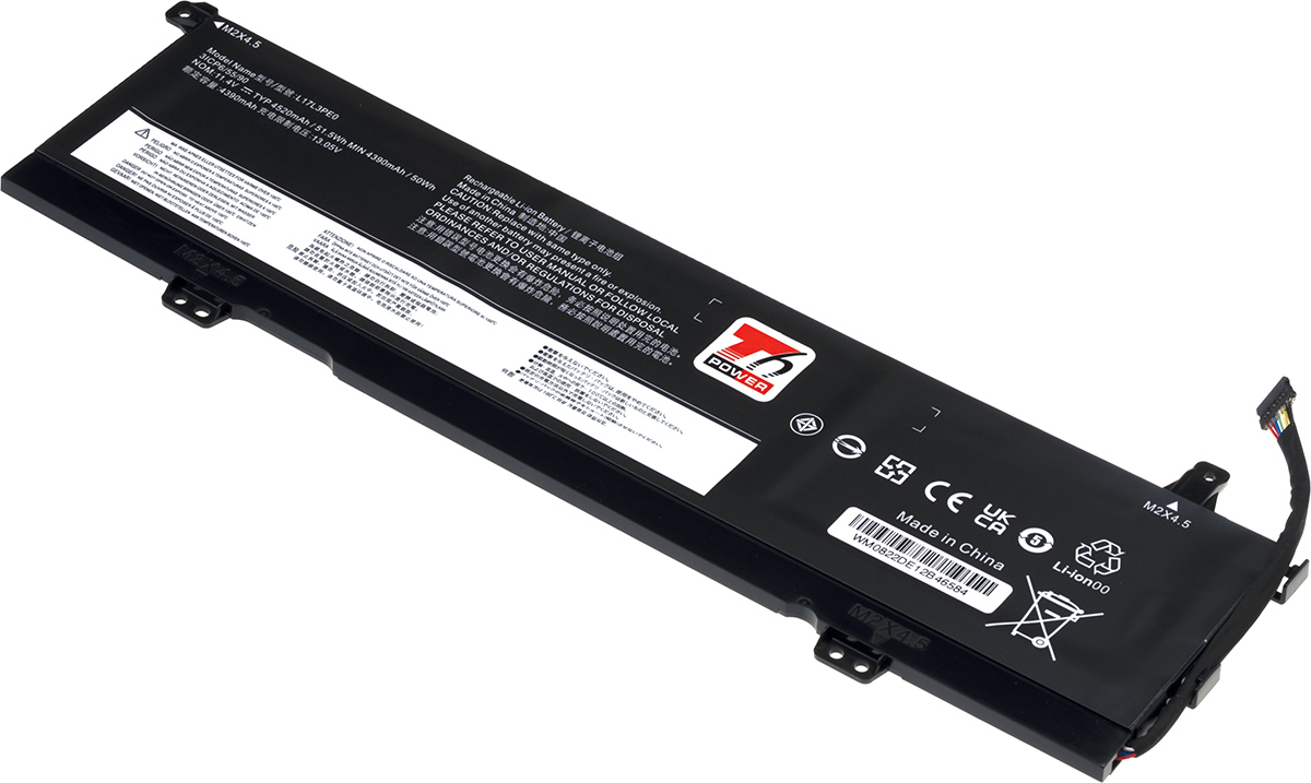 Baterie T6 Power Lenovo Yoga 730-15IKB, 730-15IWL serie, 4520mAh, 51, 5Wh, 3cell, Li-Pol