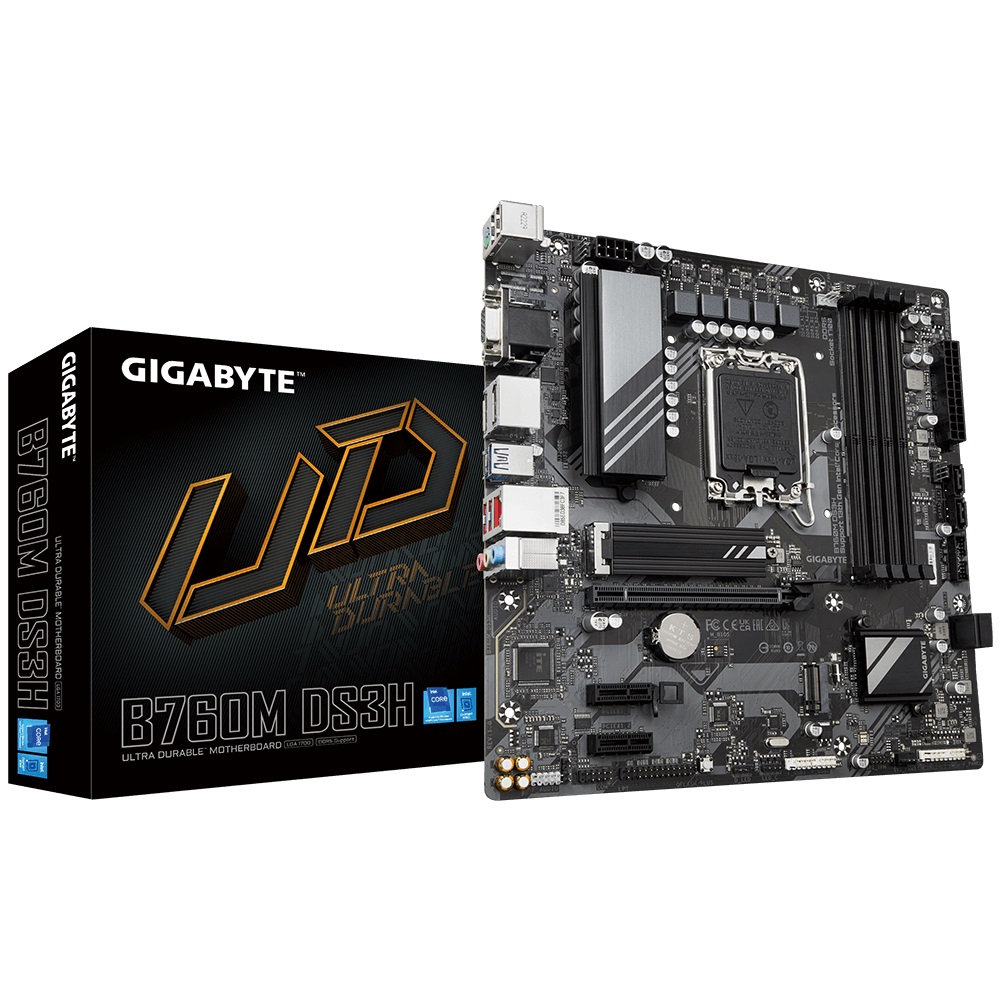 GIGABYTE B760M DS3H/ LGA 1700/ mATX 