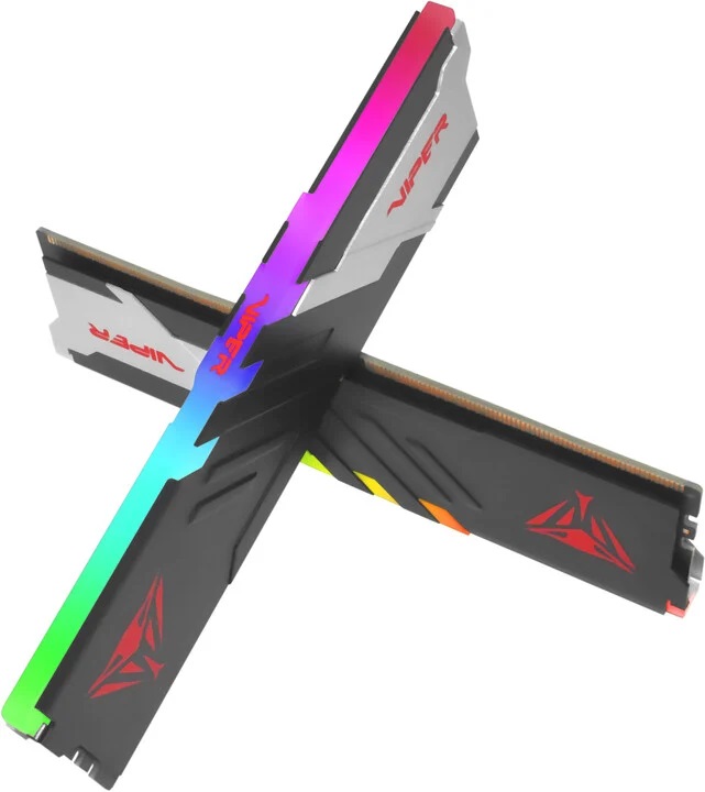 Patriot Viper Venom/ DDR5/ 32GB/ 6400MHz/ CL32/ 2x16GB/ RGB/ Black/ Silv 
