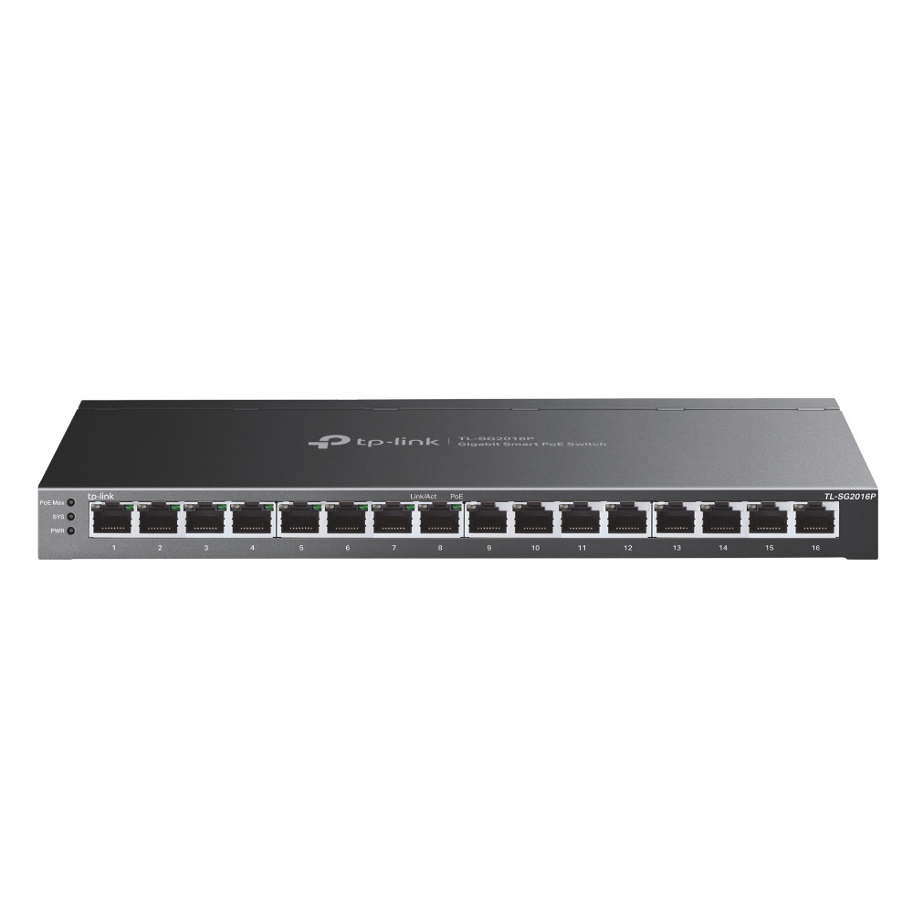 TP-Link SG2016P 16xGb(8xPoE+) 120W smart switch Omada SDN