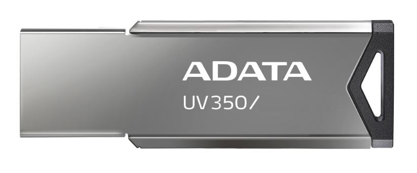 ADATA UV350/ 128GB/ USB 3.2/ USB-A/ Strieborná