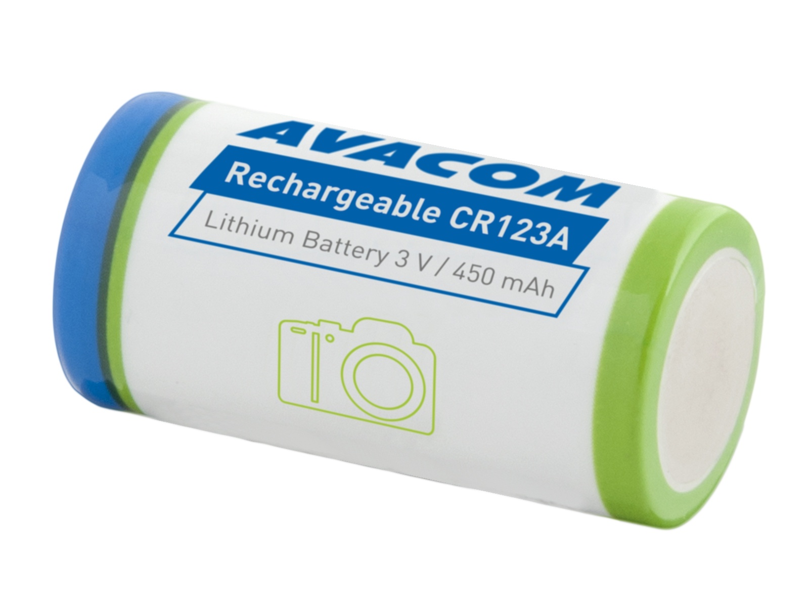 Nabíjacia fotobatéria Avacom CR123A 3V 450mAh 1.4Wh 