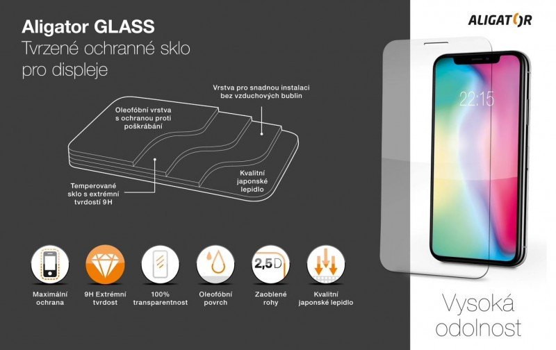 Aligator tvrzené sklo GLASS Xiaomi 12C 