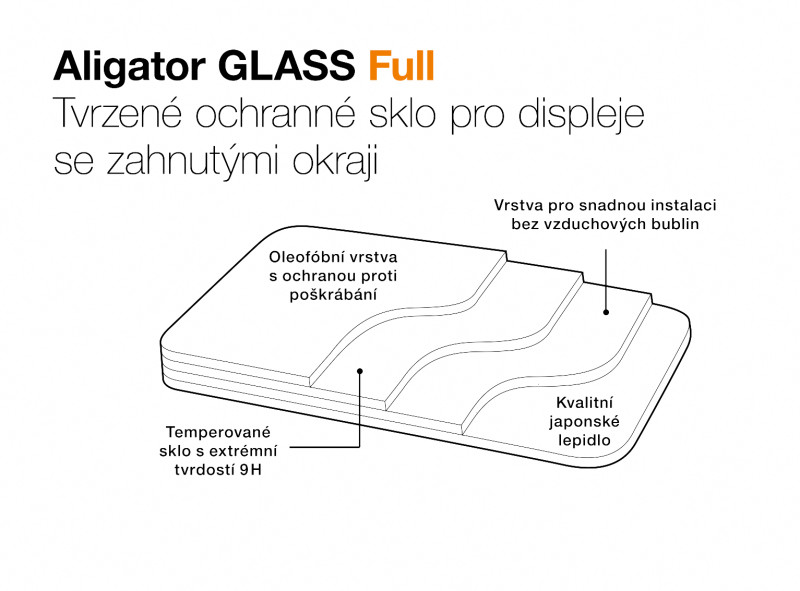 Aligator tvrdené sklo GLASS FULL Xiaomi 13 Lite 