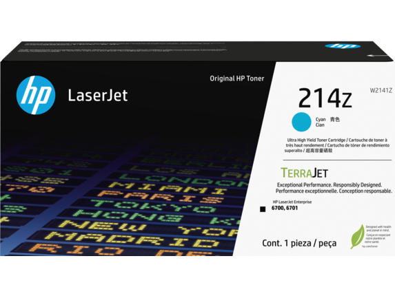 HP 214Z azúrová tonerová kazeta  LaserJet s veľmi vysokou výťažnosťou 26 000 strán