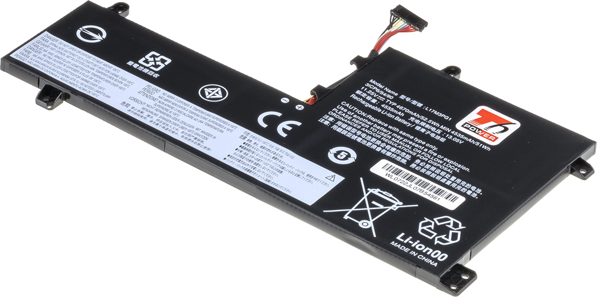 Batéria T6 Power Lenovo Legión Y530-15ICH, Y540-15IRH, Y7000, 4670mAh, 52Wh, 3cell, Li-pol