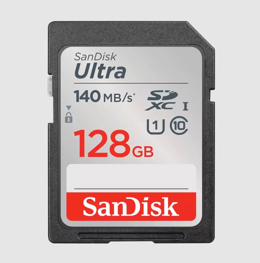 SanDisk Ultra/ SDXC/ 128GB/ 140MBps/ UHS-I U1 / Class 10/ Černá