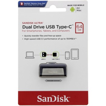 SanDisk Ultra Dual/ 64 GB/ USB 3.1/ USB-A + USB-C 