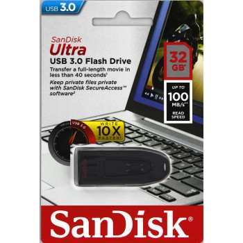 SanDisk Ultra/ 32GB/ USB 3.0/ USB-A/ Čierna 