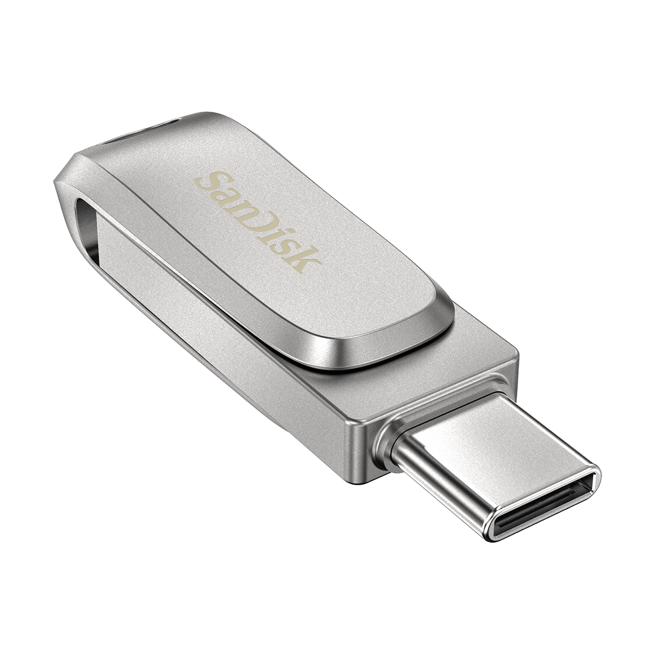 SanDisk Ultra Dual Drive Luxe/ 64GB/ USB 3.1/ USB-A + USB-C/ Strieborná