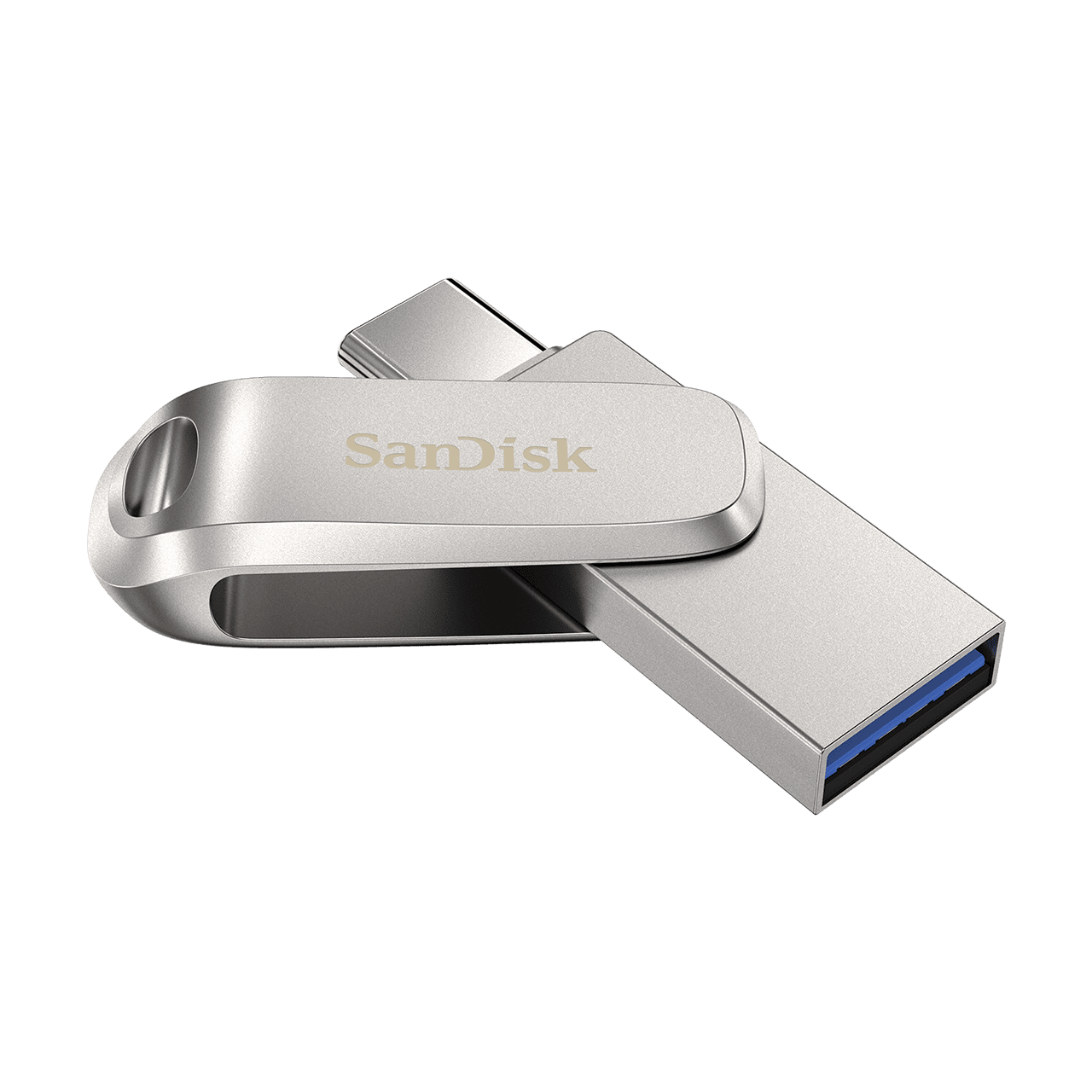 SanDisk Ultra Dual Drive Luxe/ 128GB/ 150MBps/ USB 3.1/ USB-A + USB-C/ Stříbrná 