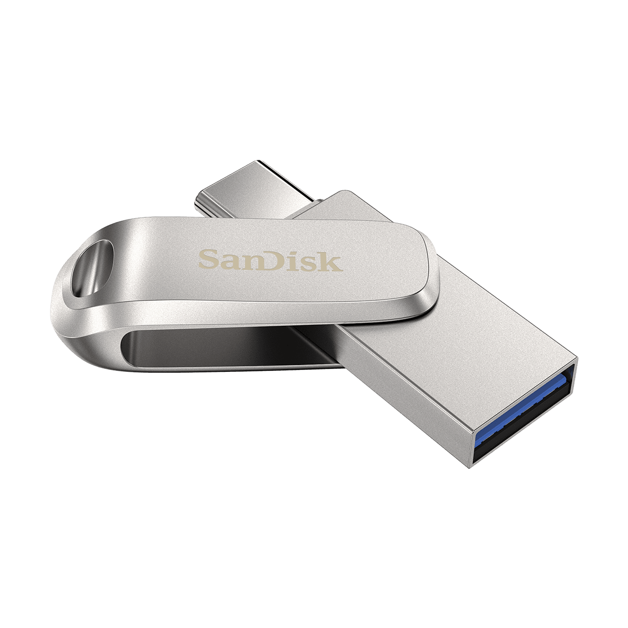 SanDisk Ultra Dual Drive Luxe/ 1TB/ USB 3.1/ USB-A + USB-C/ Strieborná 