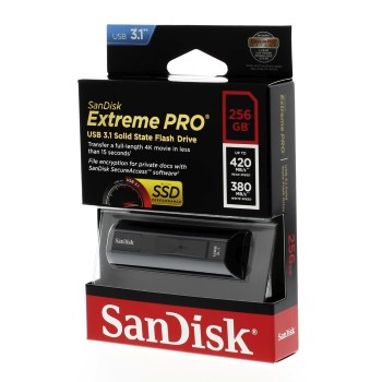 SanDisk Extreme PRO/ 256GB/ USB 3.1/ USB-A/ Čierna 