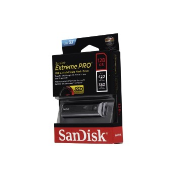 SanDisk Extreme PRO/ 128GB/ USB 3.1/ USB-A/ Čierna 
