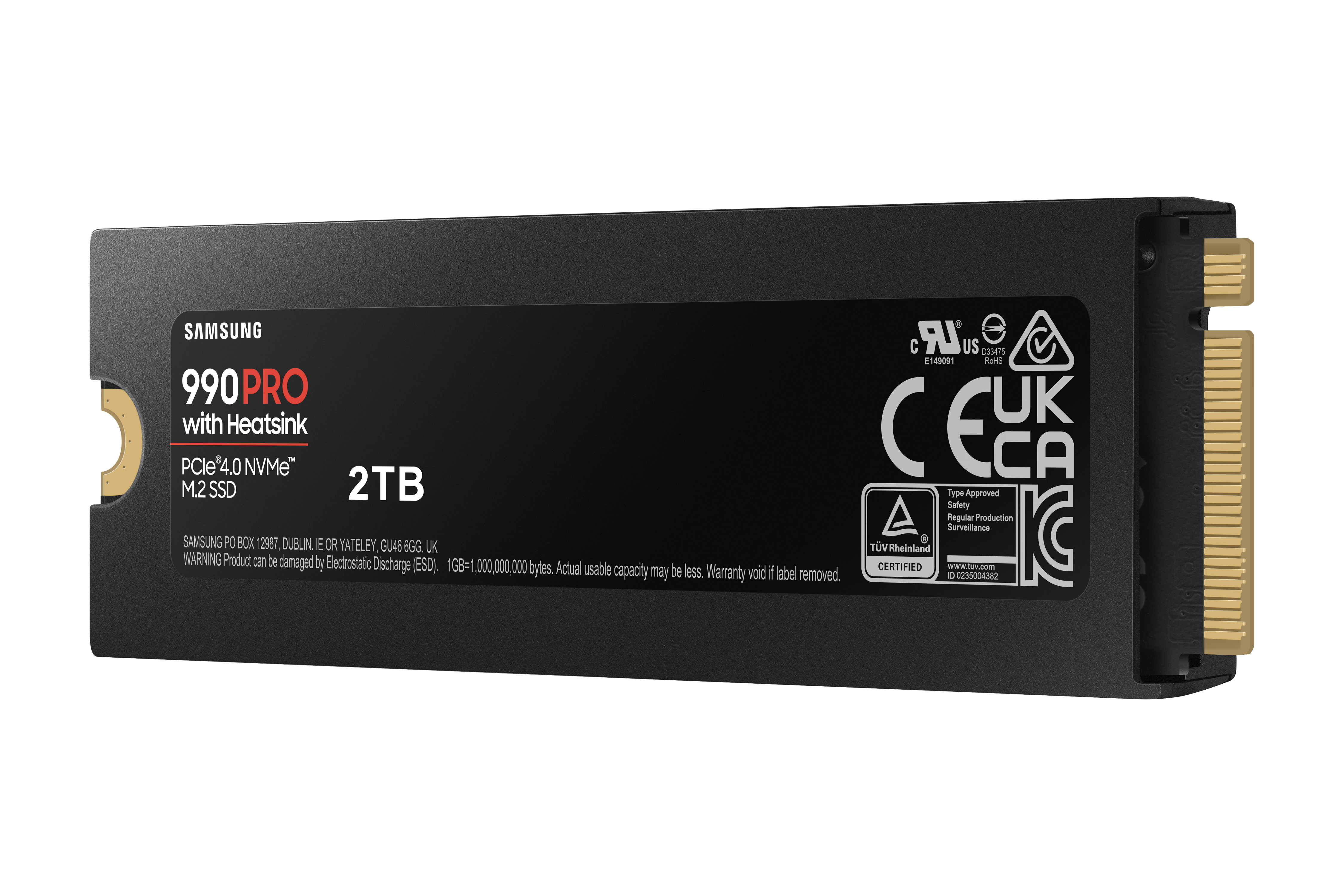 Samsung 990 PRO + Heatsink/ 2TB/ SSD/ M.2 NVMe/ Heatsink/ 5R 