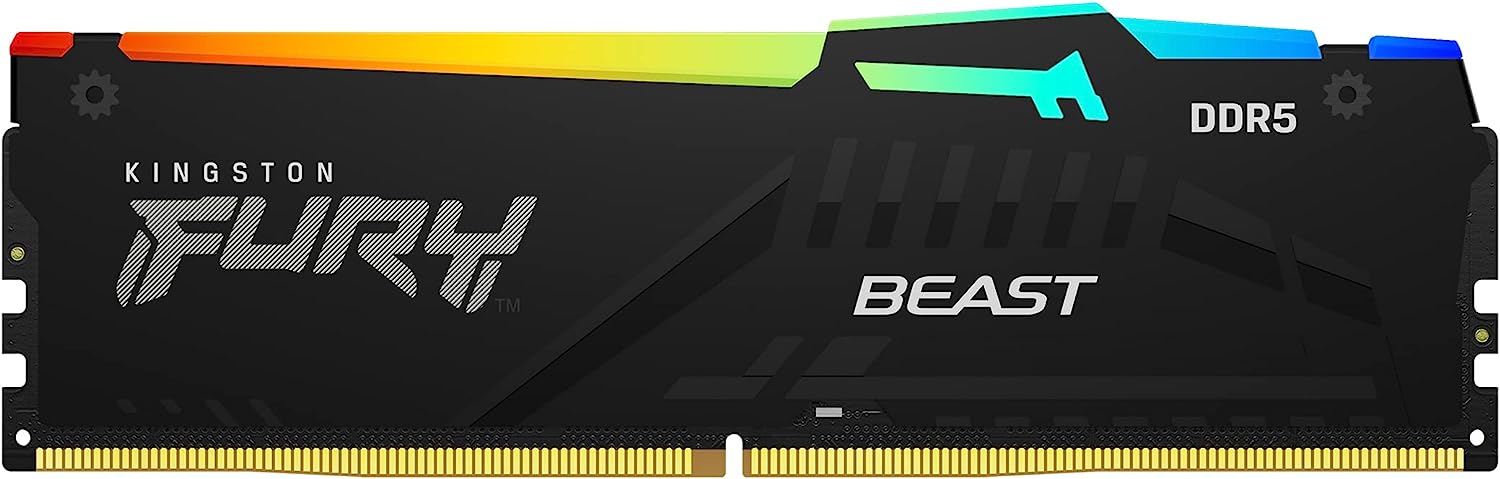 Kingston FURY Beast/ DDR5/ 64GB/ 5600MHz/ CL40/ 4x16GB/ RGB/ Black