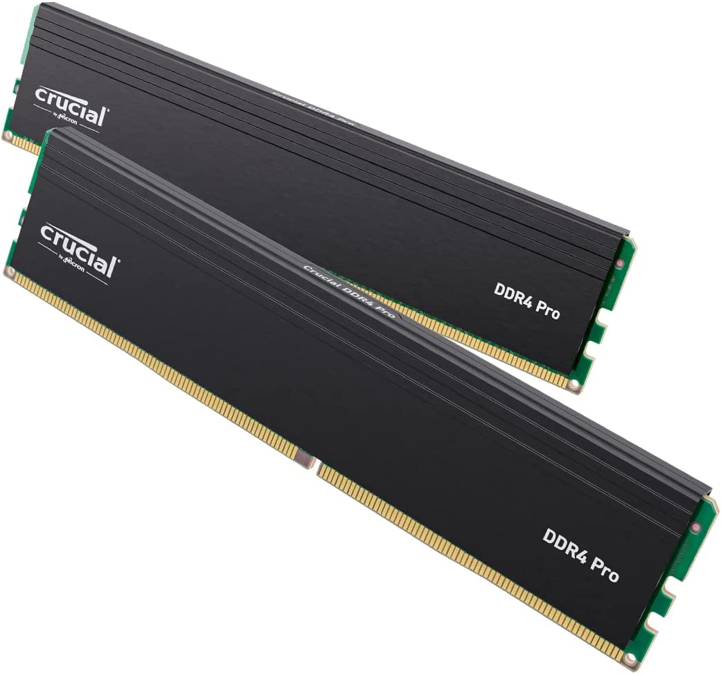 Crucial Pro 32GB Kit (2x16GB) DDR4-3200 UDIMM CL22 (8Gbit/16Gbit)