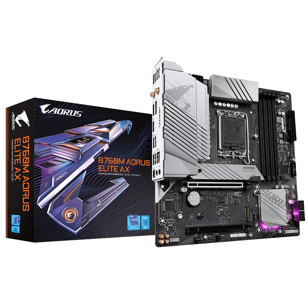 GIGABYTE B760 AORUS ELITE AX/ LGA 1700/ mATX 